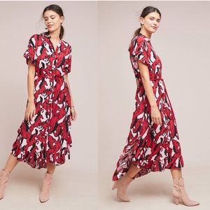 🔥HP🔥 Corey Lynn Calter Marta Ruffled Shirtdress